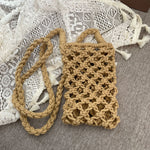 Load image into Gallery viewer, Woven Crossbody Phone Bag Cotton Rope Shoulder Purse N6G087