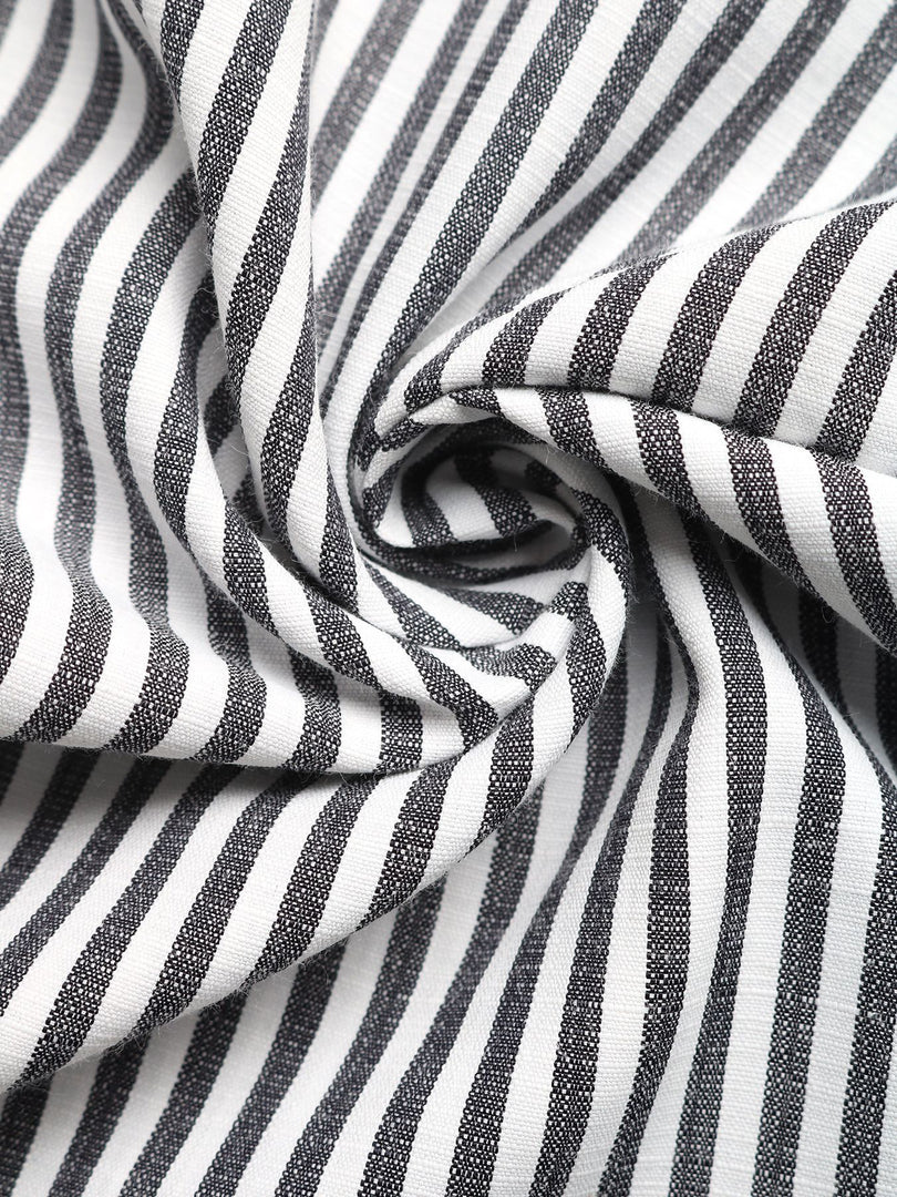 Strapless Stripe Jumpsuit Women Straight Leg N6C251