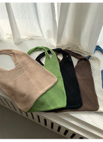 Load image into Gallery viewer, Retro Knit Large Capacity Tote Bag Women N6C057