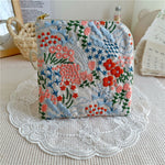 Load image into Gallery viewer, Embroidered Cotton Square Pouch L-Zipper Organizer S5P286