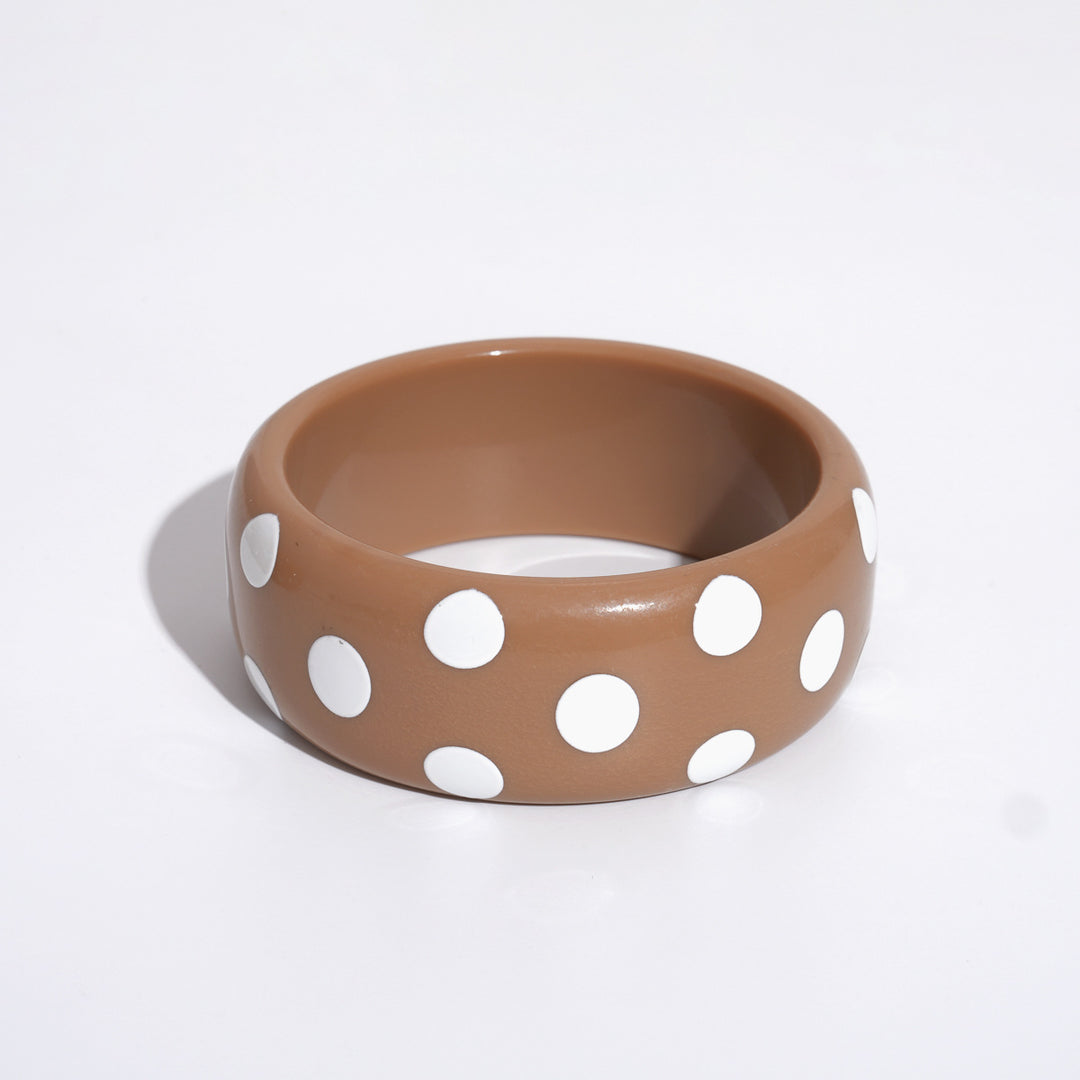 Womens Polka Dot Star Print Resin Bracelet N6K136