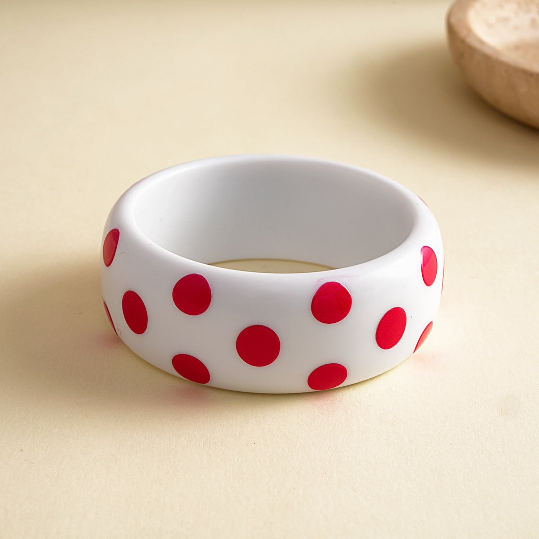 Womens Polka Dot Star Print Resin Bracelet N6K136
