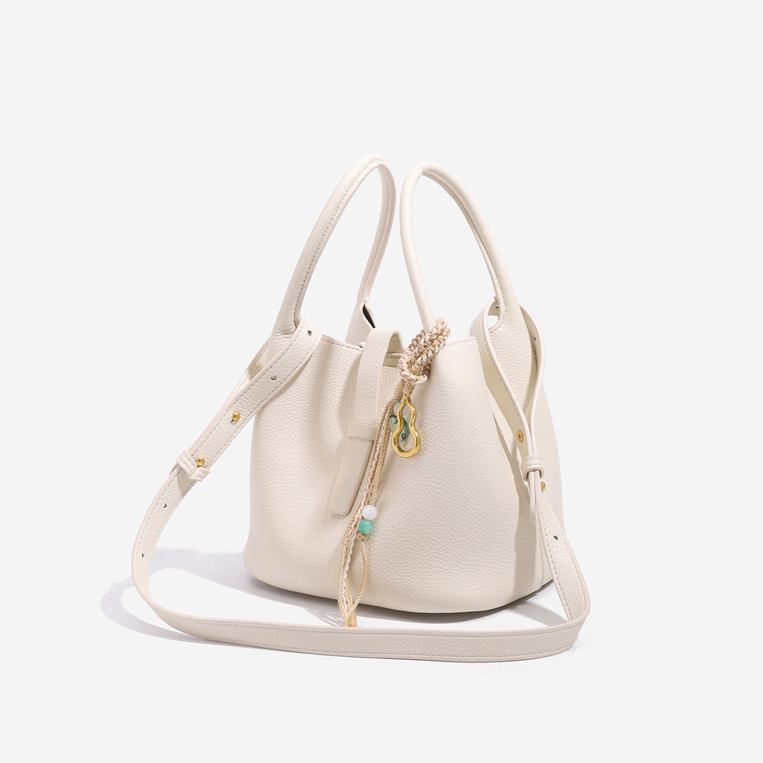 PU Bucket Bag Handheld Shoulder Crossbody Large N6F168