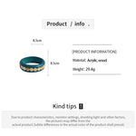 Load image into Gallery viewer, Wood and Marbled Acrylic Beaded Bracelet N6K141