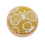 Load image into Gallery viewer, Handcrafted Wooden Brooch 3D Embroidery N6G009