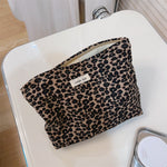 Load image into Gallery viewer, Leopard Print Canvas Zipper Organizer Horizontal S5P367