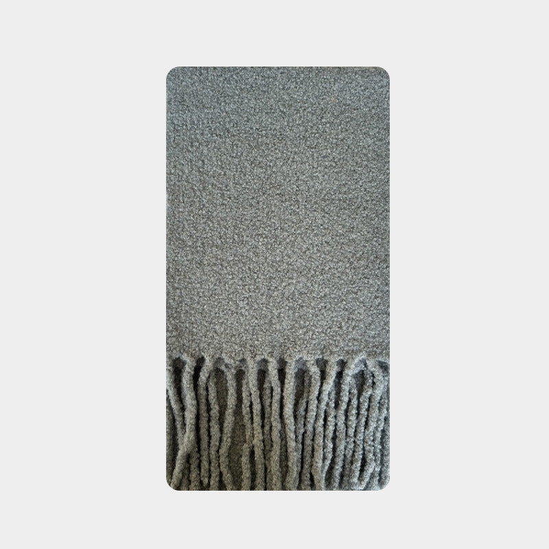 Heavyweight Wool Blend Textured Scarf  M5A136