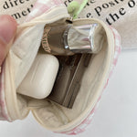 Load image into Gallery viewer, Padded Plaid Corduroy Pouch Women Multi purpose S5P870