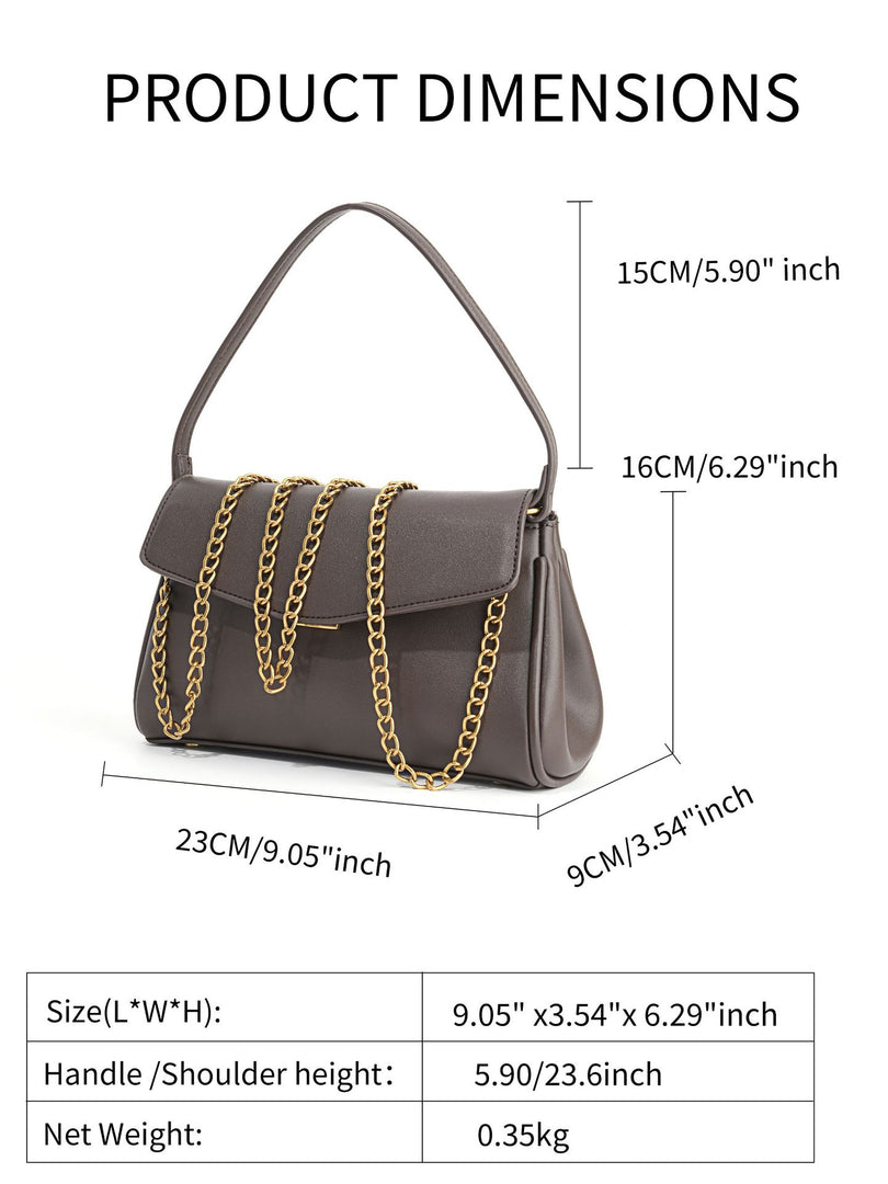 Chain Shoulder Bag Hobo Commute Women N6C032
