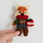 Load image into Gallery viewer, Handmade Wool Felt Bag Charm Cute Animal Ornament N6G032