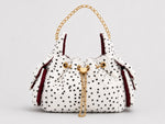 Load image into Gallery viewer, Women's Plush Leopard Print Chain Bucket Bag N6J115