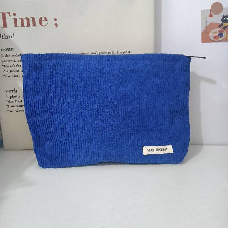 Corduroy Cosmetic Organizer Multi Compartment  S5P323