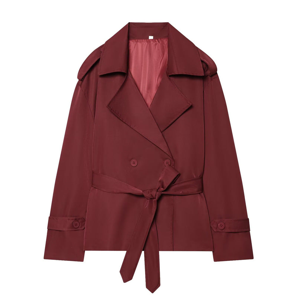 Short Belted Jacket Women Office N6C266