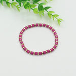 Load image into Gallery viewer, Tube Bead Chain Alloy Vitreous Enamel Rainbow S5P267