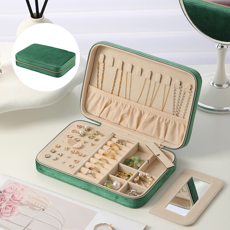 Multi-Function Velvet Jewelry Box  N6E071