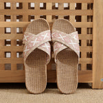 Load image into Gallery viewer, Breathable Anti-Slip Linen Slippers Women Summer N6C231