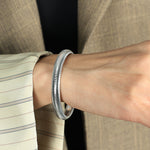 Load image into Gallery viewer, Threaded Spring Cuff Titanium Steel Plated S5P081