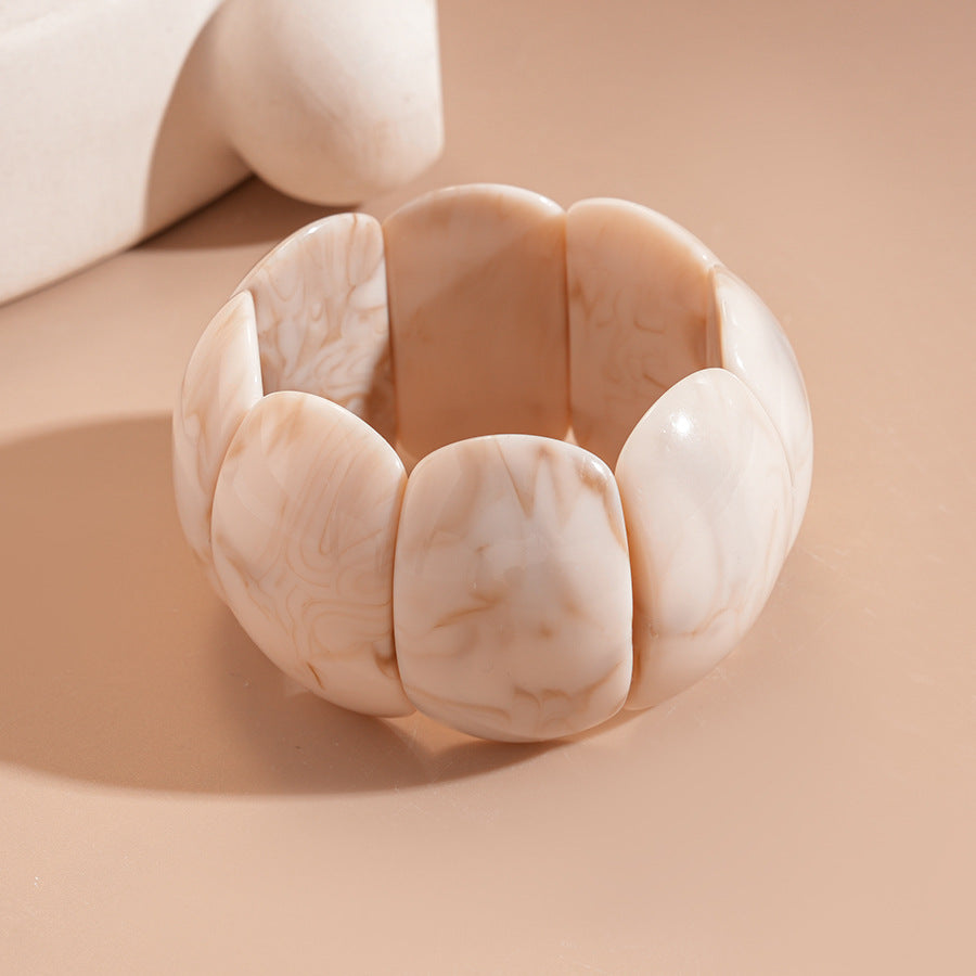 Acrylic Ombré Square Segment Statement Bangle Women N6H080