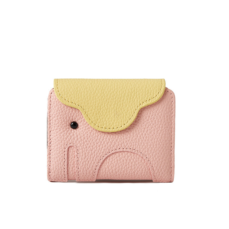 Elephant Card Case Macaron Colors Multi-slot Wallet  N6D016