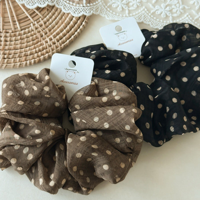 Womens Polka Dot Organza Scrunchie N6K013