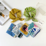 Load image into Gallery viewer, Pure Cotton Square Scarf Women Head Scarf 55cm N6H116