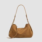 Load image into Gallery viewer, Camel Suede Hobo Tote Bag Women N6C044