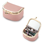 Load image into Gallery viewer, Women's Leather Mini Mirror Jewelry Case N6J230