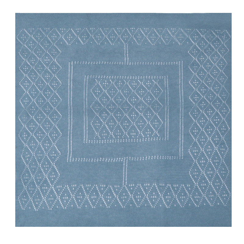 Hollow Knit Shawl Square Scarf Women Lightweight N6H249
