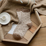 Load image into Gallery viewer, Thermal Wool Blend Mid Calf Socks Bear Pattern M5A041