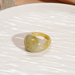 Load image into Gallery viewer, Vintage Candy Resin Oval Geometric Ring Women N6H095