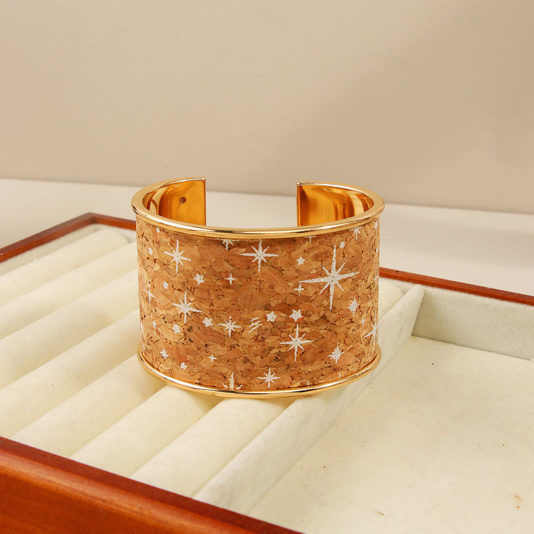 Minimalist Graffiti Retro Open Cuff Bangle Women N6F273