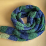 Load image into Gallery viewer, Mohair Blend Long Loop Scarf Striped Pattern  M5A082