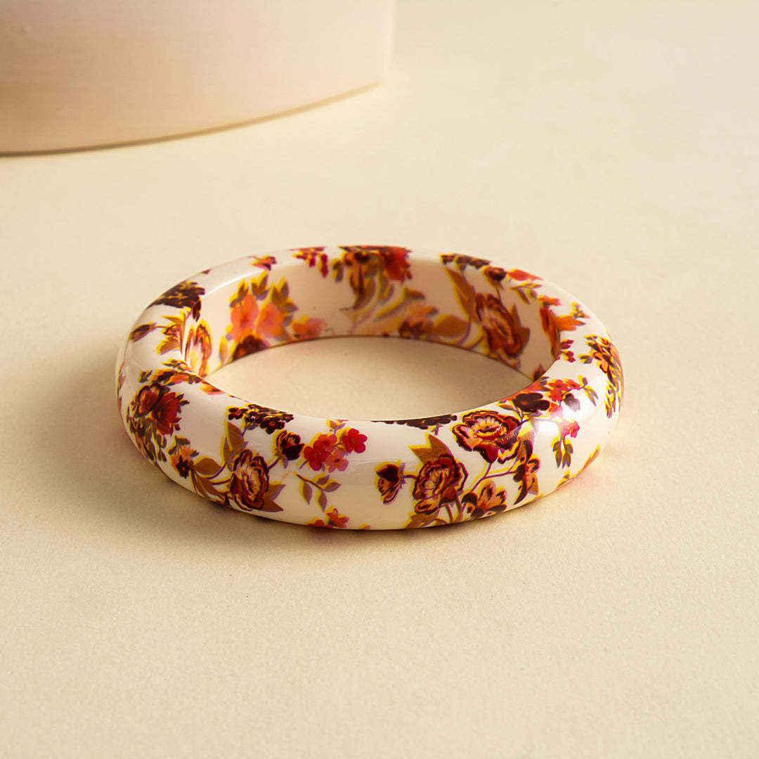 Womens Vintage Floral Resin Circle Bracelet N6K127