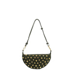 Load image into Gallery viewer, Polka Dot Zippered Shoulder Bag with Rivet Accents  S5P470
