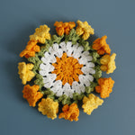 Load image into Gallery viewer, Handmade Crochet Lily of Valley Coaster Bag Charm N6G034