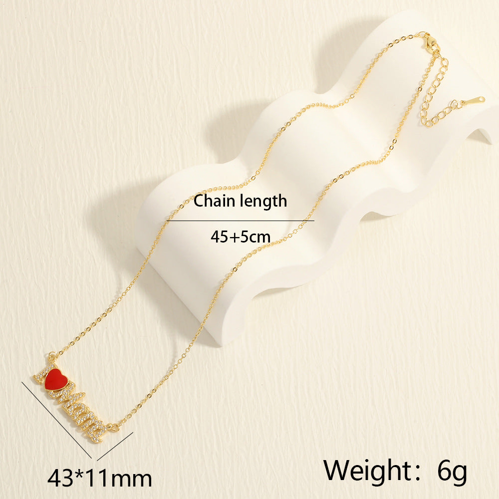 MaMa Layered Gold Plated Pendant Necklace Women N6D501