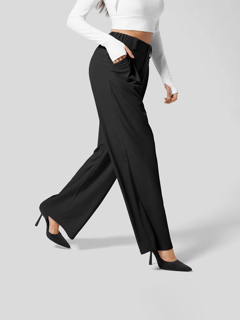 Comfort Tummy Control Wide Leg Trousers Women N6B061
