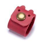 Load image into Gallery viewer, Genuine Leather Cable Organizer  Desk Cord Wrapper N6G011