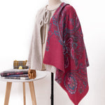 Load image into Gallery viewer, Paisley Print Faux Cashmere Wrap  M5A169