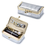 Load image into Gallery viewer, Pearlescent Nappa Leather Jewelry Pouch Cosmetic Bag N6G099