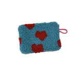 Load image into Gallery viewer, Plush Heart Coin Purse Makeup Bag Key Wallet S5P869