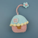 Load image into Gallery viewer, Hand Crochet House AirPods Case Colorful Yarn Pouch N6G079