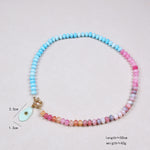 Load image into Gallery viewer, Bohemian Natural Stone Bead Pendant Necklace N6E112