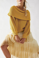 Load image into Gallery viewer, Boat Neck Knit Sweater  In Heavyweight N5Z393
