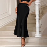 Load image into Gallery viewer, Satin High Waist Mermaid Skirt Lightweight Options N5Z613