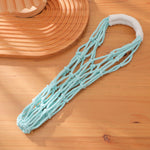 Load image into Gallery viewer, Handmade Cotton Linen Water Bottle Mesh Bag N6G086