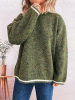 Load image into Gallery viewer, ContrastTrim Round Sweater Mid Heavy Options N5A210
