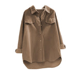 Load image into Gallery viewer, CordBlend Relax Shirt MidHeavy Olive Khaki N5A155
