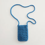 Load image into Gallery viewer, Hand Knit Mesh Crossbody Phone Pouch Cotton Polyester S5P302