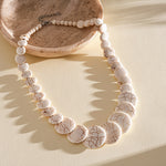 Load image into Gallery viewer, Oversized Textured Gemstone Beaded Geometric Necklace N6H066